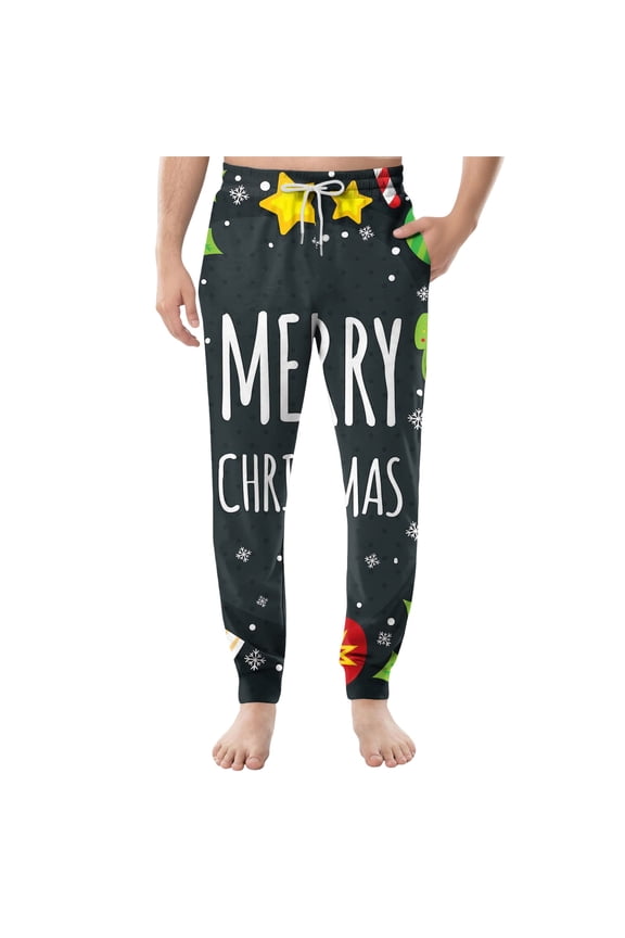 Men's Casual Pants with Drawstring Waist and Pockets, Checkered Striped Printed Design Home Sleeping Trousers for Lounge Wear and Indoor Comfort,Green,2XL