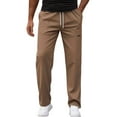 thumbnail image 1 of Men’s Casual Pants for Everyday Wear - Comfortable Versatile Design - Ideal Relaxed Fit for Spring and Summer Activities Mens Trousers Wide Leg Elasticated No Pockets, 1 of 4