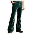 thumbnail image 1 of Men's Casual Pants Gold Velvet Flared Trousers Comfortable Business Daily Holiday Fashion Modern Dress Pant Mens Beach Pants Trousers Vacation Cargo Pants, 1 of 7