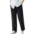 thumbnail image 1 of Men's Casual Pants Lightweight Breathable Elastic Waist Comfortable Summer Trousers for Yoga Beach Walking Outdoor Activities Mens Beach Pants Trousers Vacation Cargo Pants, 1 of 7