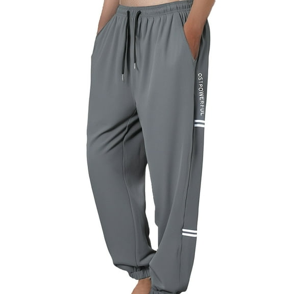 Men's Casual Pants - Lightweight Relaxed Fit, Polyester, Summer/Fall, Easy Care, Sizes L-XXXXXL (Waist 72-87cm)