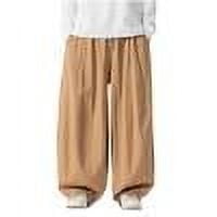 Men's Casual Pants Loose And Wide Leg Pants Jeans Casual Pants Straight Leg Khaki