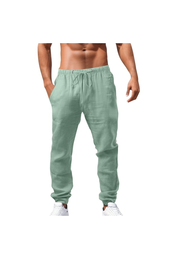 Men's Casual Pants Men&aposs Spring Summer All Season Hop Breathable Loose Casual Sports Pants for Everyday Comfort and Style Green XL