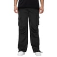 thumbnail image 1 of Men's Casual Pants Men‘ s Casual Joggers Pants Drawstring Hiking Outdoor Track Sweatpants With Pockets Black 2XL, 1 of 8