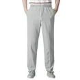 thumbnail image 1 of Men's Casual Pants Men's Casual Pants Elastic Waist Drawstring Trousers Grey 4XL, 1 of 7
