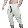 thumbnail image 1 of Men's Casual Pants Men’s Casual Pants Male Spring And Summer Pocket Sports Shorts Bifurcated Capri Pants end# start# s#Men’s Casual Pants Beige L, 1 of 4