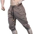 thumbnail image 1 of Men's Casual Pants Men’s Casual Pants Male Spring And Summer Pocket Sports Shorts Bifurcated Capri Pants end# start# s#Men’s Casual Pants Brown L, 1 of 4