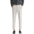 thumbnail image 1 of Men's Casual Pants Men's Casual Pleated Solid Suit Pants Zipper Pocket Ankle-Length Trousers Khaki XL, 1 of 2