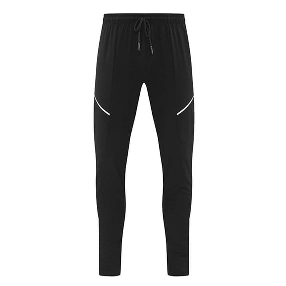 Men's Casual Pants Men's Outdoor Quick Drying Pants Hiking Casual Breathable Stretch Sports Loose Charging Black M