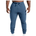 thumbnail image 1 of Men's Casual Pants Men's Pants Lightweight Slacks Knit Athletic Sweatpants For Men Sky Blue M, 1 of 7