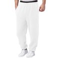 thumbnail image 1 of Men's Casual Pants Men’ s Small Quilted Warm Casual Pants Lined Sweatpants Wide Straight Leg Bottom Sweatpants Joggers Workout High Waisted Yoga With Pockets White L, 1 of 7