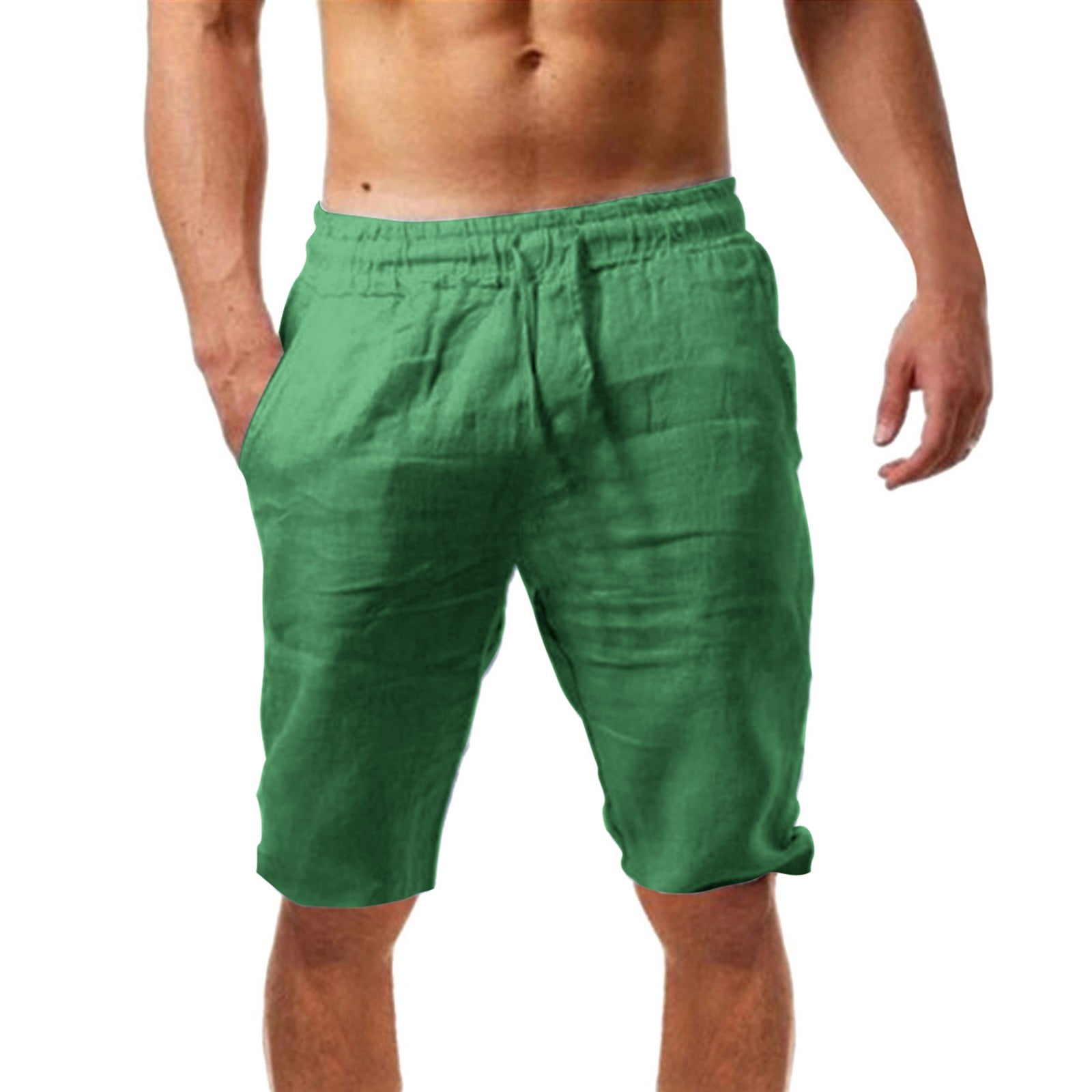 Men's Casual Pants Men's Summer Casual And Fashionable Solid Cotton And