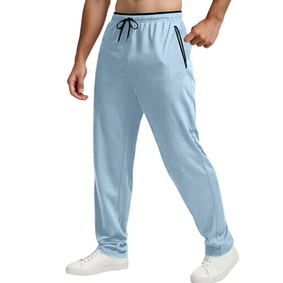 Men's Casual Pants Men's Sweatpants Mesh Lightweight With Zip Pockets Breathable Athletic Pants For Workout Running BU2 L