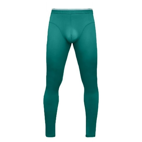 Men's Casual Pants Men's Underwear Thin Close Fitting Leggings Ice Smooth Breathable Comfortable Home Sports Pants Green L