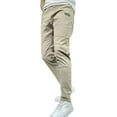 thumbnail image 1 of Men's Casual Pants Mens Fashion Joggers Sports Pants Summer Casual Cargo Gym Sweatpants Mens Long Pant Trousers Khaki 36, 1 of 8