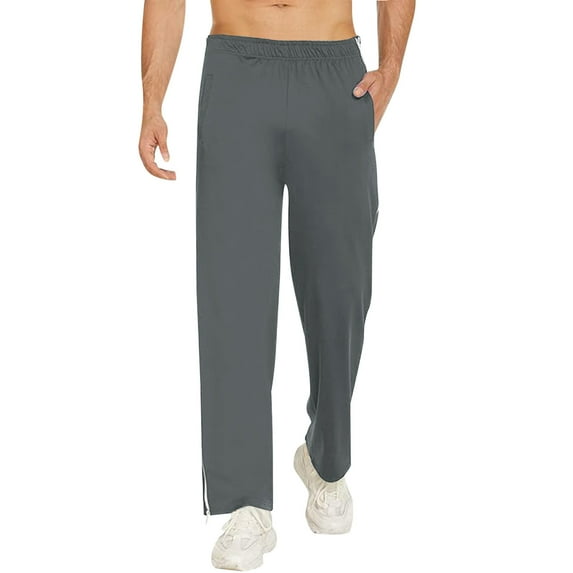 Men's Casual Pants Mens Full Zipper Sweatpants Jogging Pants Tearing Pants Loose Sportswear Stylish Comfortable With Pockets