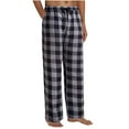 thumbnail image 1 of Men's Casual Pants Mens Pajamas Plaid Pajama Pants Sleep Long Pant With Pockets Soft PJ Bottoms Classic Home Wear Elastic Waist 2026 Clothing Men Pants, 1 of 5