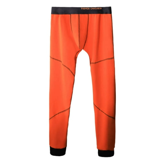 Men's Casual Pants Mens Slim Fitting Leather Pants Leggings Tight Elastic Warm Lnner Hall Kneepad Trend Motorcycle Leather Orange 3XL