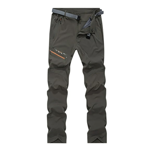 Men's Casual Pants Mens Stretch Work Hiking Pants Quicking Dry Lightweight Windproof Outdoor Travel Climbing Fishing Cargo Grey 2XL