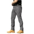 thumbnail image 1 of Men's Casual Pants Pants Pocket Water Ripstop Hiking Pants Lightweight Cargo Fishing Military Pants Regular Straight Pant Gray XL, 1 of 3
