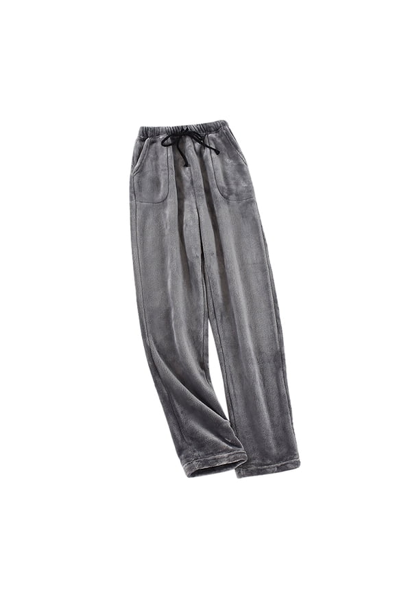 Men's Casual Pants Relaxed Fit Comfortable Wear Soft Fabric Wide Leg Trousers for Home and Outdoor Use