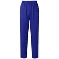 thumbnail image 1 of Men's Casual Pants Straight Leg Work Pants Elastic Waist Big and Tall Uniforms Housekeeping Solid Slacks with Pockets, 1 of 1