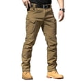 thumbnail image 1 of Men's Casual Pants Stretch Cargo Trousers for Outdoor Activities Comfortable Lightweight Slim Fit Workwear Ideal for Daily Wear and Hiking Adventures, 1 of 2