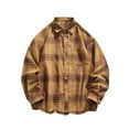 thumbnail image 1 of BVnarty Plaid Shirts for Men Casual Plaid Button-Up Shirt Long Sleeve Turn-Down Collar with Pockets for Outdoor Daily Wear, 1 of 9