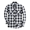 thumbnail image 1 of Men's Casual Plaid Flannel Long Sleeve Button Down Shirt, 1 of 3
