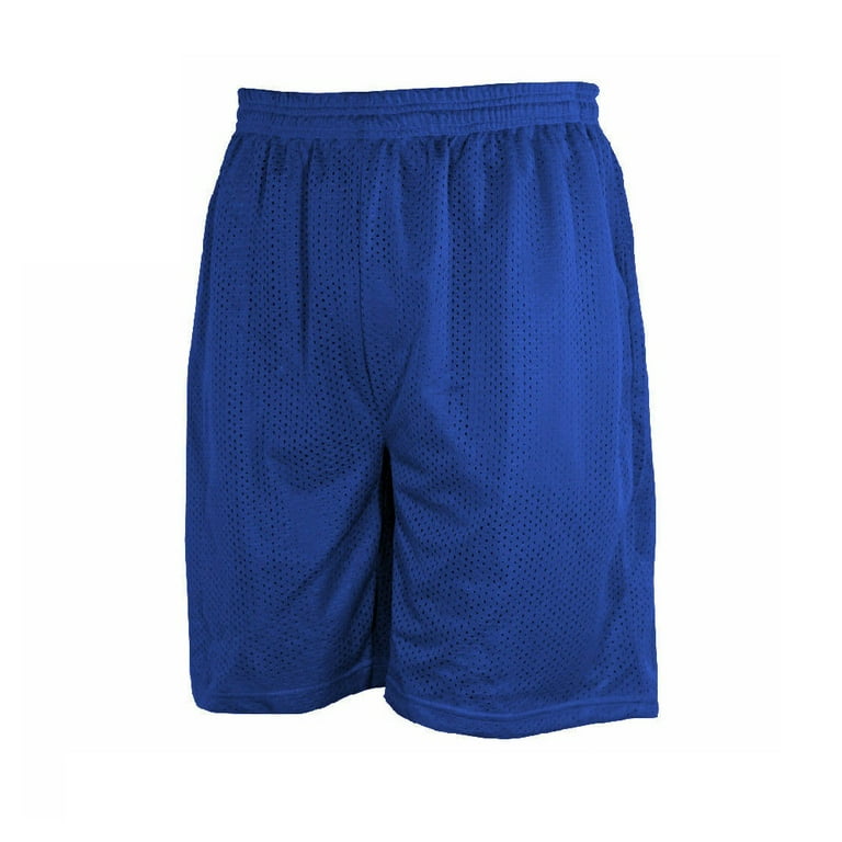 Royal blue mesh shorts top