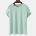 thumbnail image 1 of Men's Casual Plain T-Shirts Crewneck Short Sleeve Casual Solid Color Round Neck Pullover Tee Shirt Daily Tops, 1 of 2