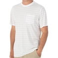 thumbnail image 1 of Men's Casual Pocket Short Sleeve Tee Basic Striped Summer Cotton Soft Tee Tops, 1 of 2