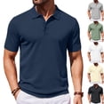 thumbnail image 1 of Men's Casual Polo Shirts Short Sleeve Slim Fit Golf Shirts Lightweight Breathable Casual Summer Knit Tops, 2XL, 1 of 5