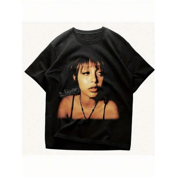 Men's Casual Pop-Culture-Themed Print Round Neck Short Sleeve T-Shirt - Fashion Tee Suitable For All Seasons, Slight Elasticity, Regular-Fit, Pure Cotton Top