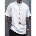 thumbnail image 1 of Men's Casual Print T-Shirt - Breathable COTTON Crew Neck, Machine Washable - Perfect for Summer Outings & Sports, 1 of 5