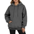 thumbnail image 1 of Men's Casual Pullover Hoodie Long Sleeve Comfortable Winter Warm Lined Sweatshirt With Drawstring Pocket For Daily Wear, 1 of 4