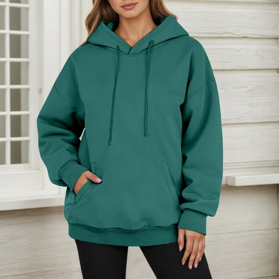 Men's Casual Pullover Hoodie Long Sleeve Comfortable Winter Warm Lined Sweatshirt With Drawstring Pocket for Daily Wear