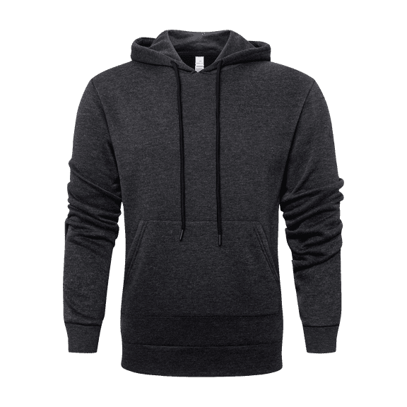 Men's Casual Pullover Hoodies Long Sleeve Ribbed Tops Sportswear Soft & Comfy Hoodies For Men Sweatshirts with Kangeroo Pocket Activewear Menswear Top