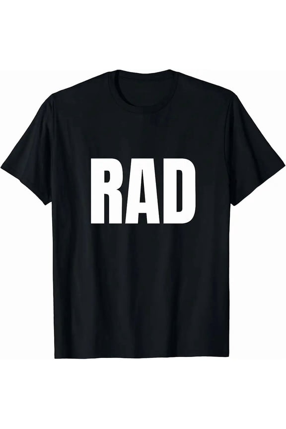 Men's Casual Retro RAD Graphic T-Shirt