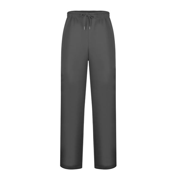 Men's Casual Rope Drawstring Waist Solid Color Pocket Trousers Loose Fit Sporty Comfortable Outdoor Daily Wear Pants Mens Fashion Joggers Sports Pants Trousers Mens Long Pants