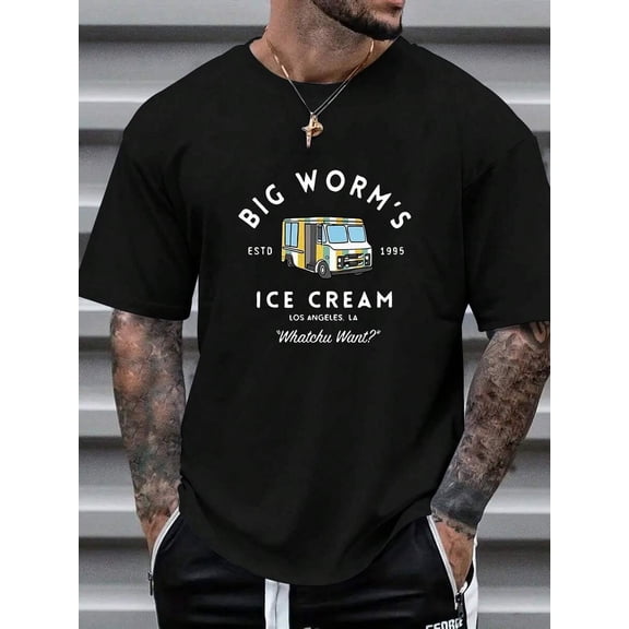 Men's Casual Round Neck Commuting T-Shirt
