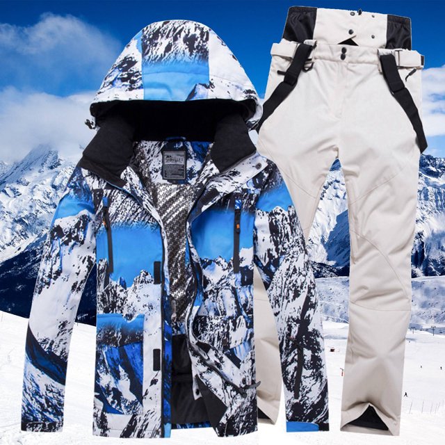 Men's Casual Sets Men's Ski Jackets And Pants Set Windproof Insulated