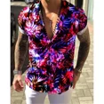 thumbnail image 1 of Men's Casual Shirts 2024Summer Mens Vintae Striped Sirt Fasion Luxury Sort Sleeve Awaii Sirts For Men Blusas Camisa Masculina, 1 of 6