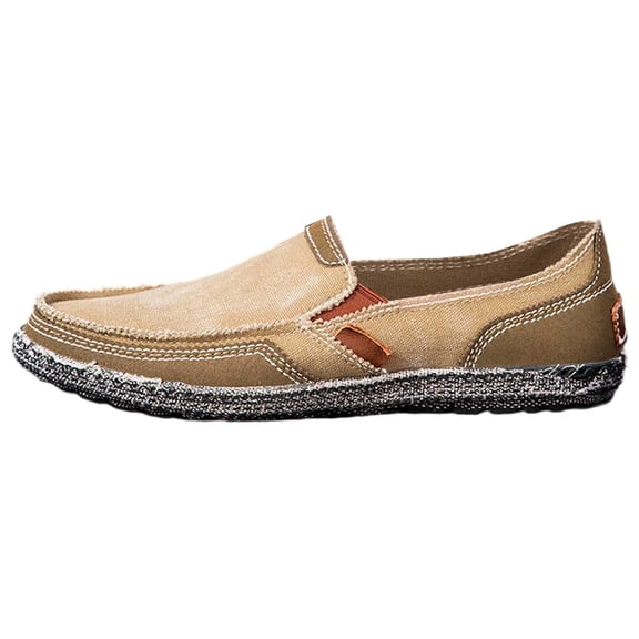 Men's Casual Shoes Breathable Comfortable Canvas Loafers Lightweight Stylish Footwear for Everyday Fashion