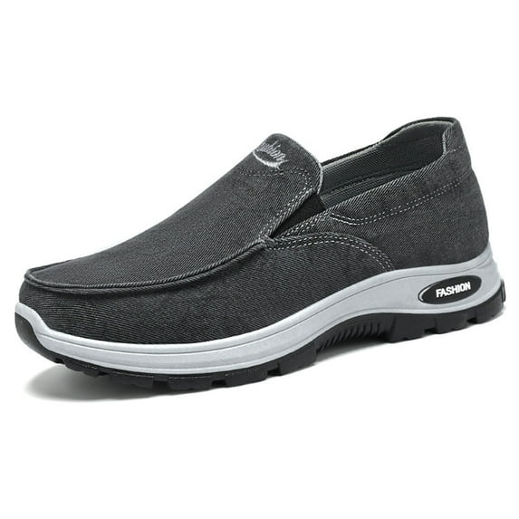 Men's Casual Shoes Breathable Soft Sole Work Sneakers For Easy Wear Comfortable Footwear For Everyday Use Stylish On Shoes 8 Grey