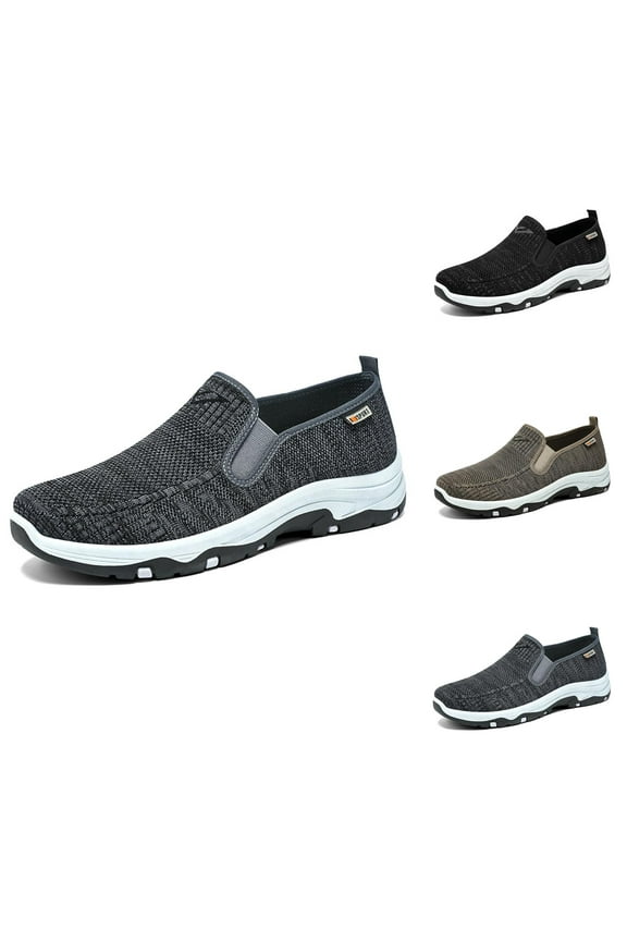 Men's Casual Shoes For Daily Leisure Breathable Mesh Upper On Design Comfortable Flat Sole For All Seasons Stylish And Versatile Footwear For Relaxed Outfits Mens Tennis Shoes