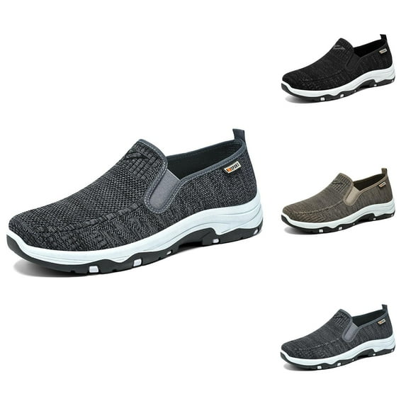 Men's Casual Shoes For Daily Leisure Breathable Mesh Upper On Design Comfortable Flat Sole For All Seasons Stylish And Versatile Footwear For Relaxed Outfits Mens Walking Shoes