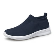 Men's Casual Shoes Lightweight Breathable Sneakers Athletic Walking Shoes for Men Navy Blue Size 12