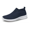 thumbnail image 1 of vibdiv Men's Walking Shoes Lightweight Breathable Sneakers Athletic Shoes Navy Blue Size 7, 1 of 6