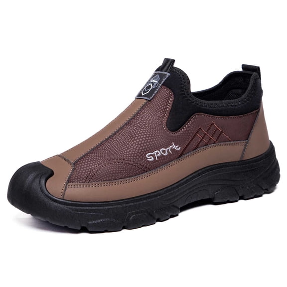 Men's Casual Shoes On Comfortable Outdoor Walking Sneakers with Thick Sole Lightweight Breathable Upper for Daily Use